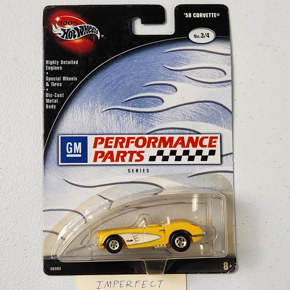 58 Corvette 3/4 GM Performance Parts American Premium Hot Wheels 2003