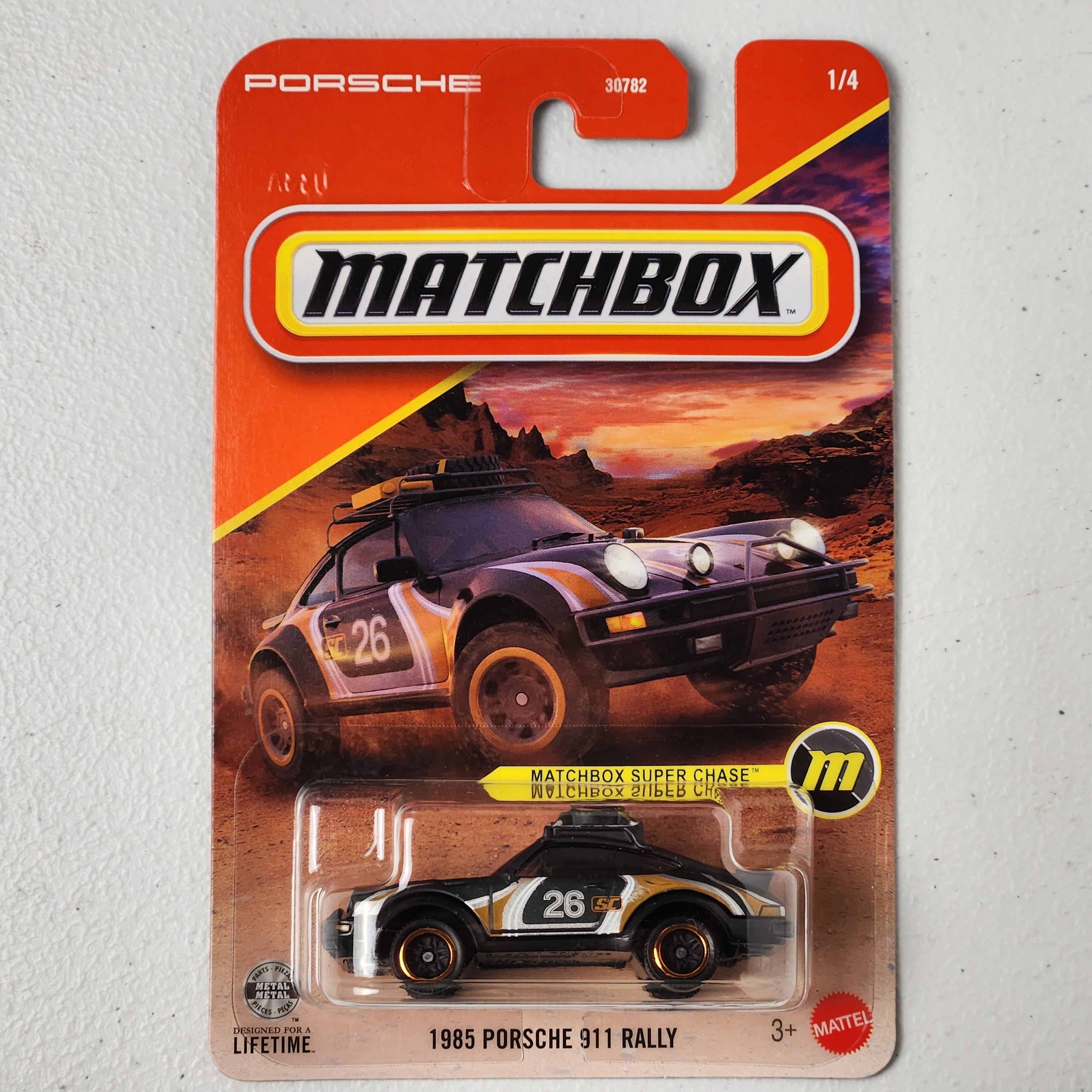 1985 Porsche 911 Rally 1/4 Super Chase European Matchbox 2026