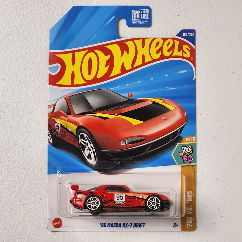 95 Mazda RX7 Drift JDM Mainline Hot Wheels