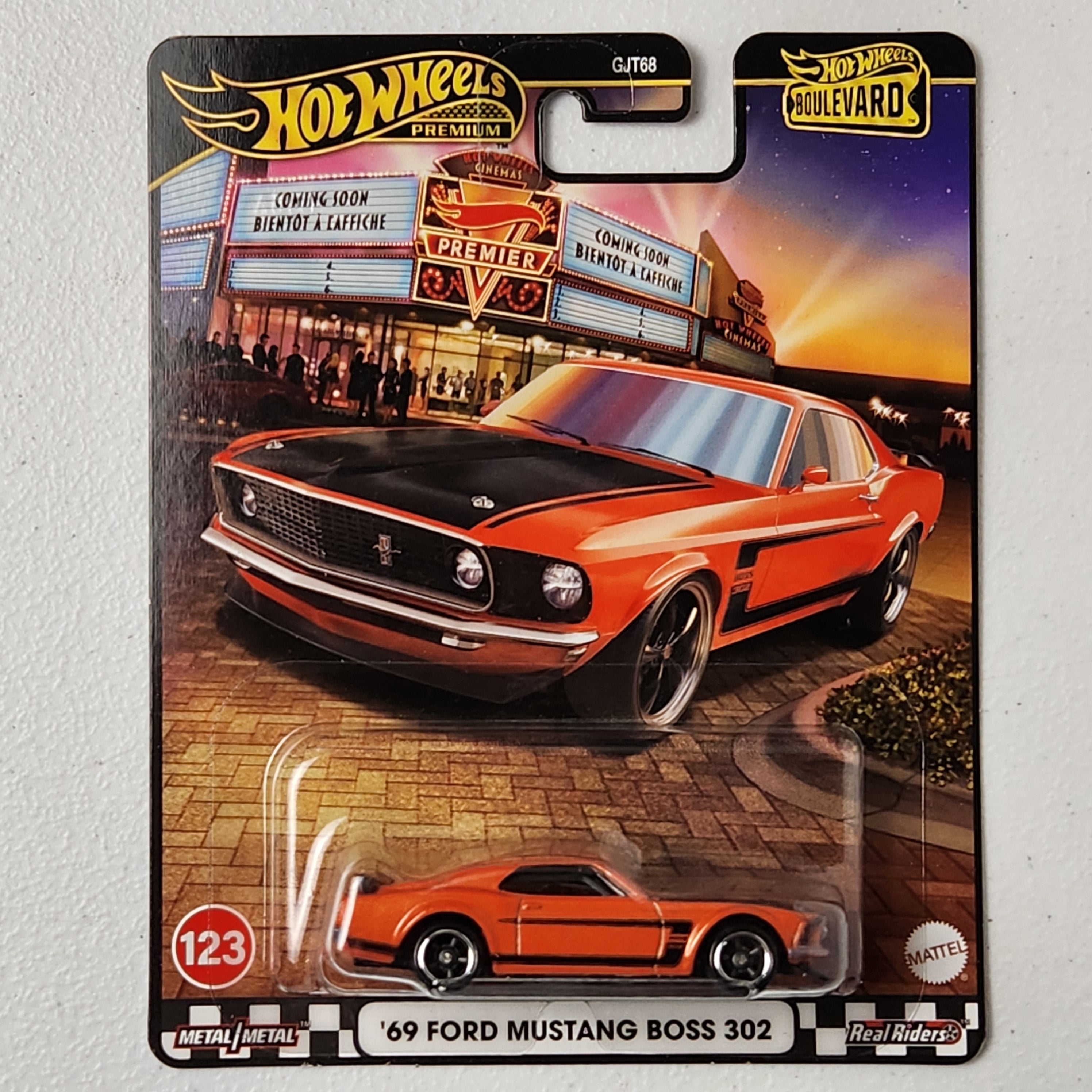 69 Ford Mustang Boss 302 #123 Boulevard American Premium Hot Wheels 2025