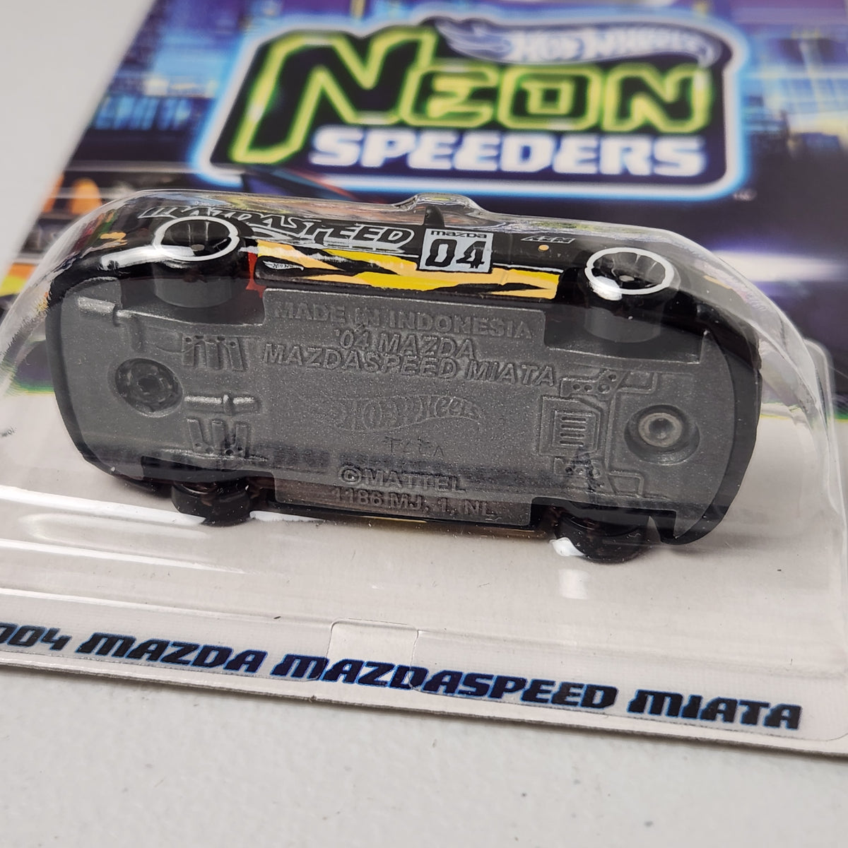 2004 Mazda Mazdaspeed Miata METAL BASE 8/8 JDM Neon Speeders Hot Wheels 2026