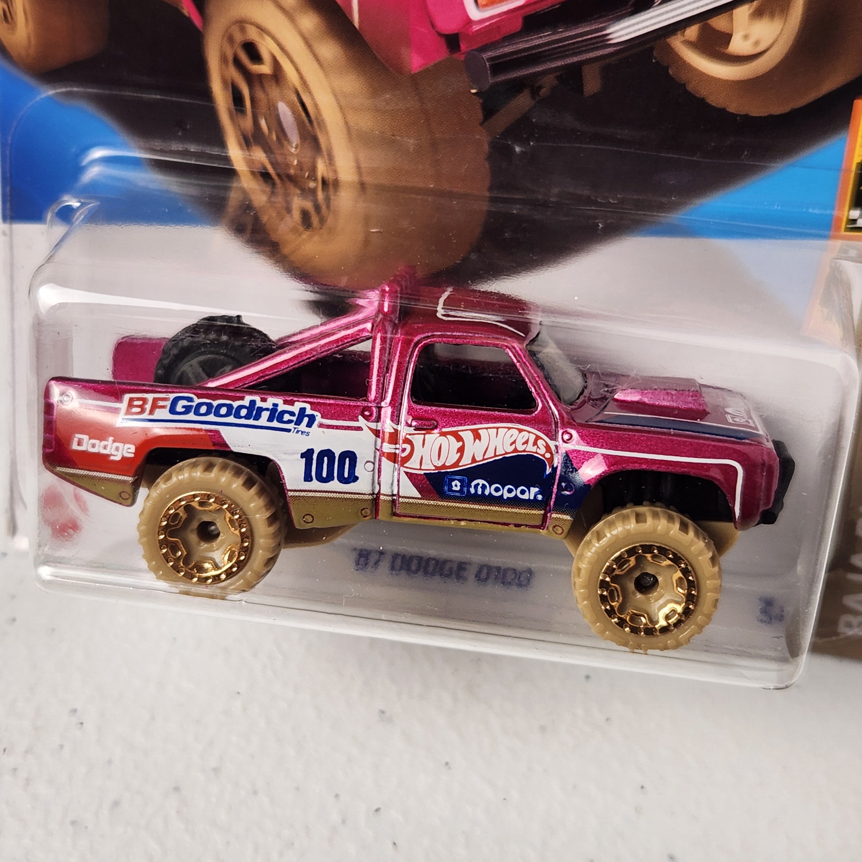 87 Dodge D100 American Mainline Hot Wheels