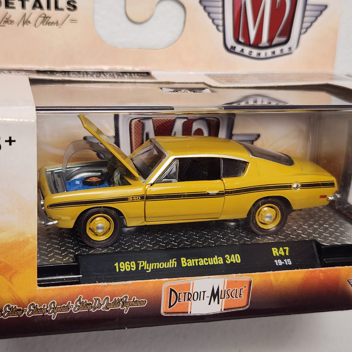 1969 Plymouth Barracuda 340 Detroit Muscle American M2 Machines 2019