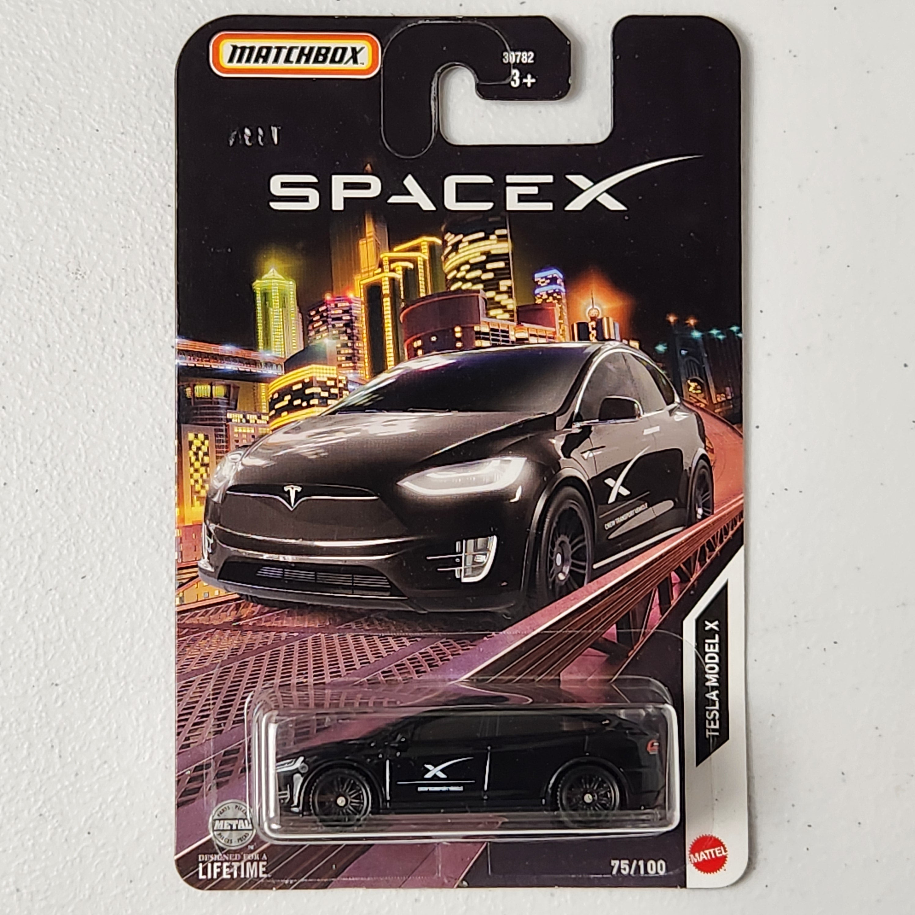 Tesla Model X 75/100 SpaceX American Matchbox 2023