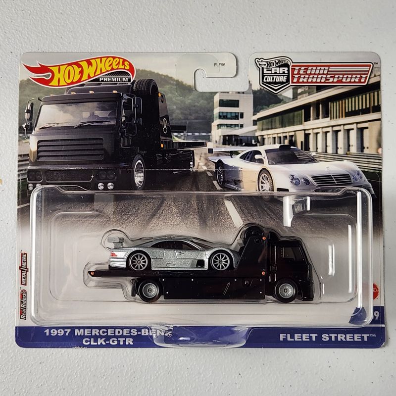 1997 Mercedes Benz CLK GTR, Fleet Street #59 Car Culture Team Transport European Premium Hot Wheels