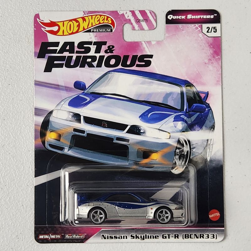 Nissan Skyline GT-R (BCNR33) #2/5 Quick Shifters JDM Premium Hot Wheels 2023