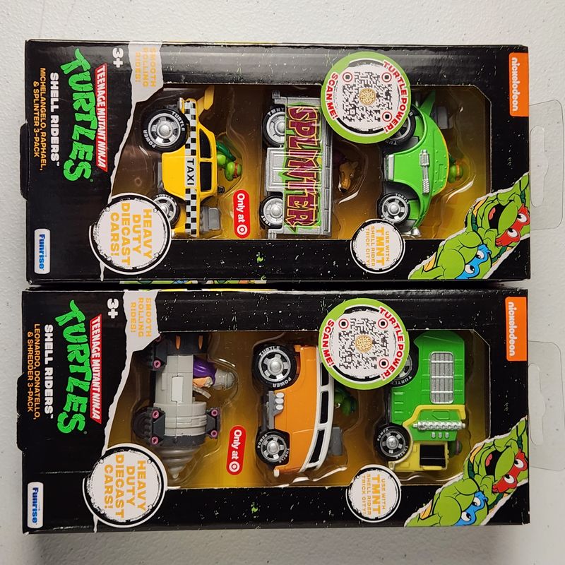 Teenage Mutant Ninja Shell Riders 3 Pack Diecast Set