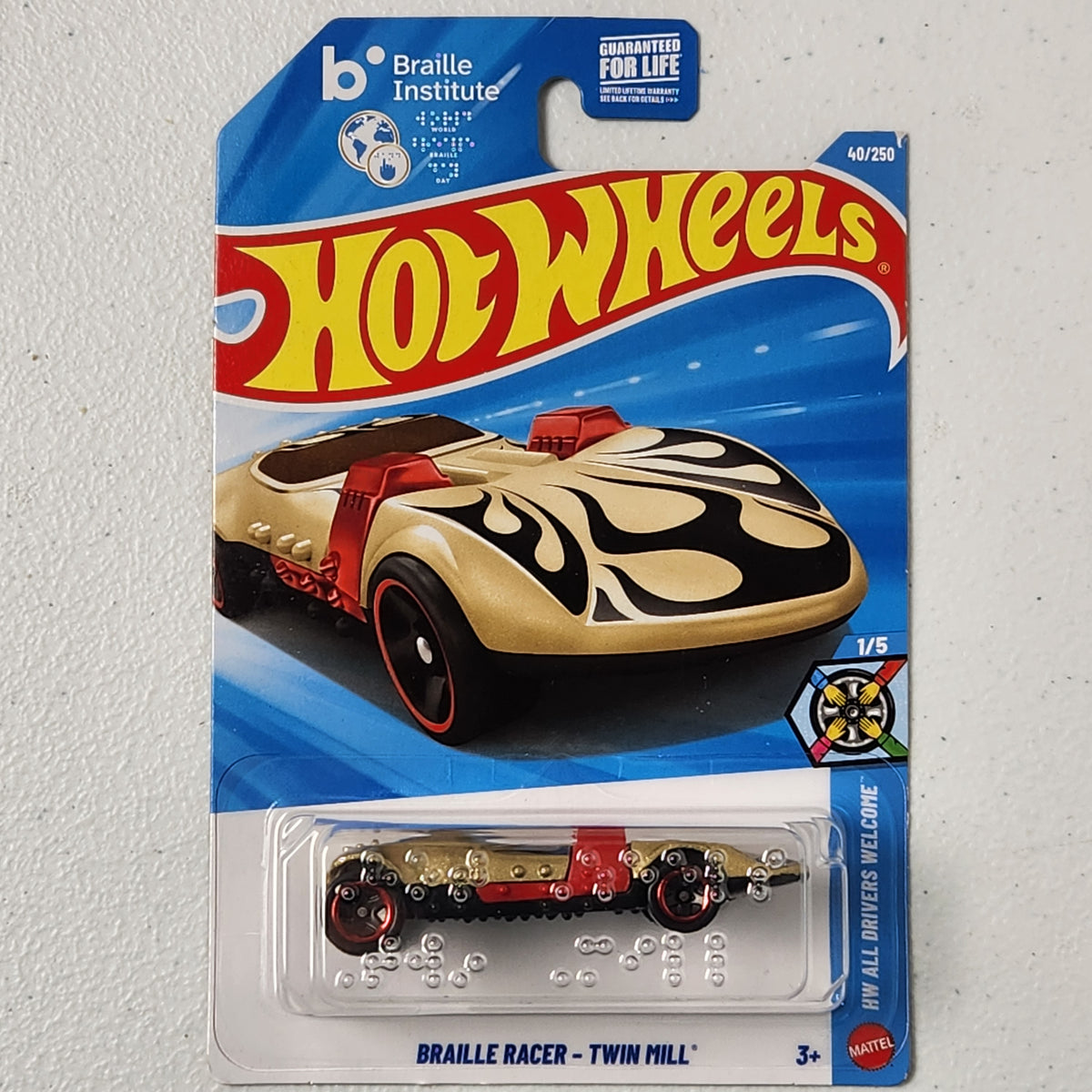 HW Braille Racer - Twin Mill Other Mainline Hot Wheels