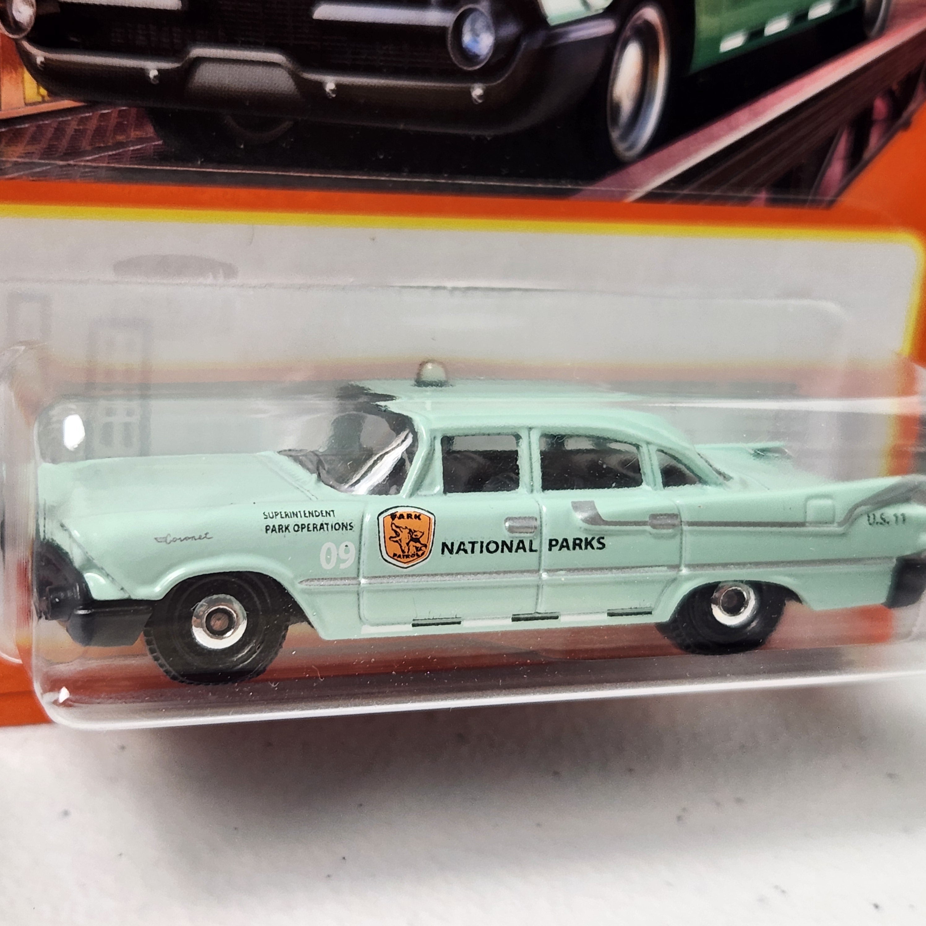 National Parks Set GMC Sidestep Dodge Police Car Trailer Trawler American Mainline Matchbox 2017