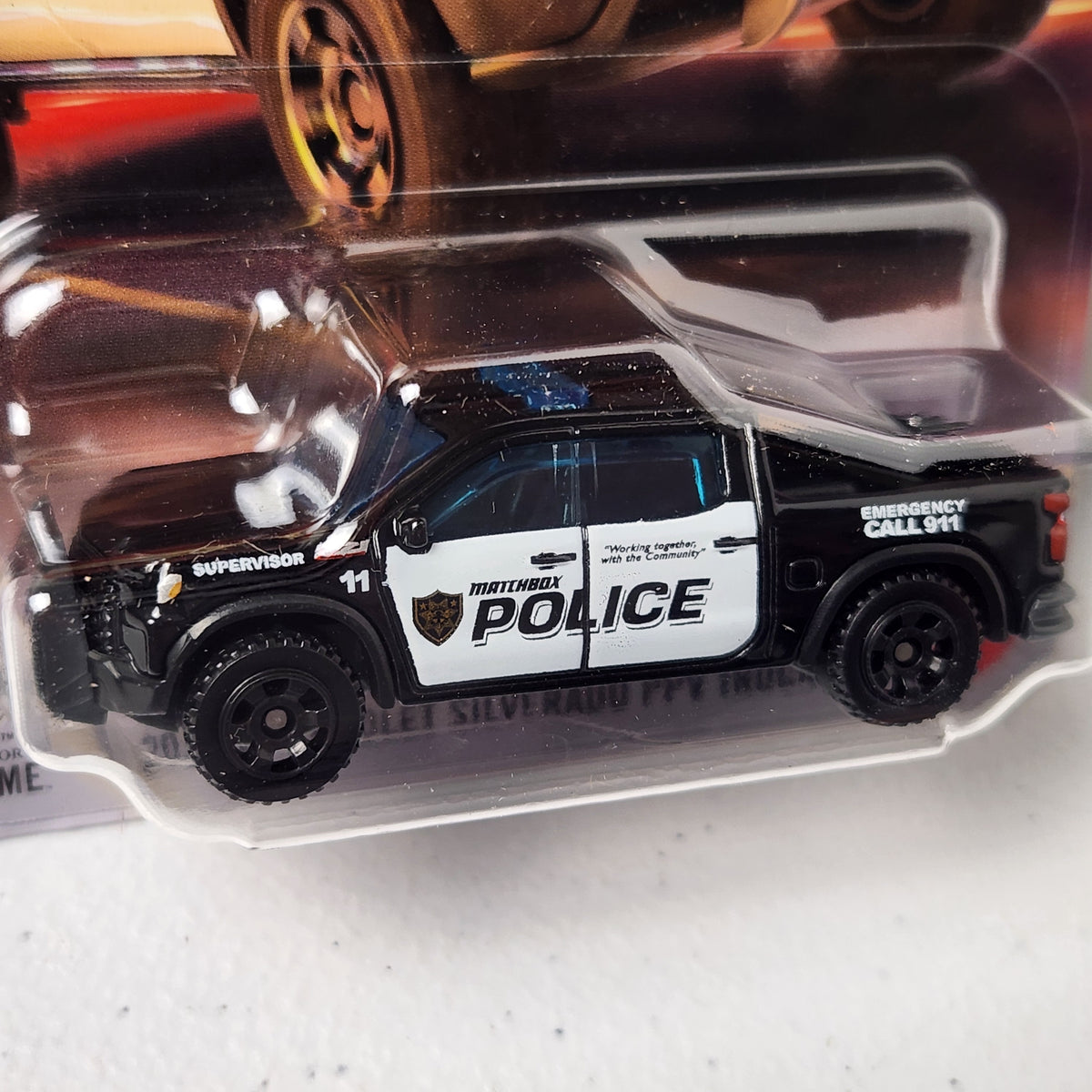 2024 Chevrolet Silverado PPV Truck Police Car American Mainline Matchbox