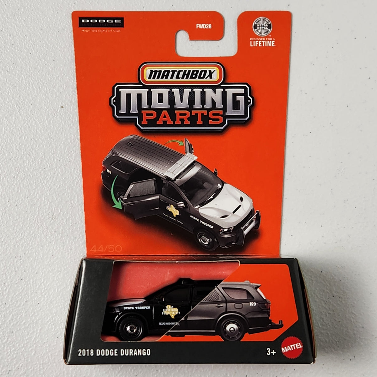2018 Dodge Durango American Moving Parts Matchbox 2026