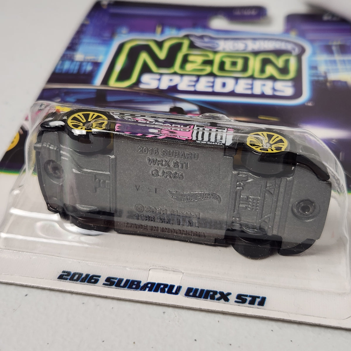 2016 Subaru WRX STI METAL BASE 7/8 JDM Neon Speeders Hot Wheels 2026
