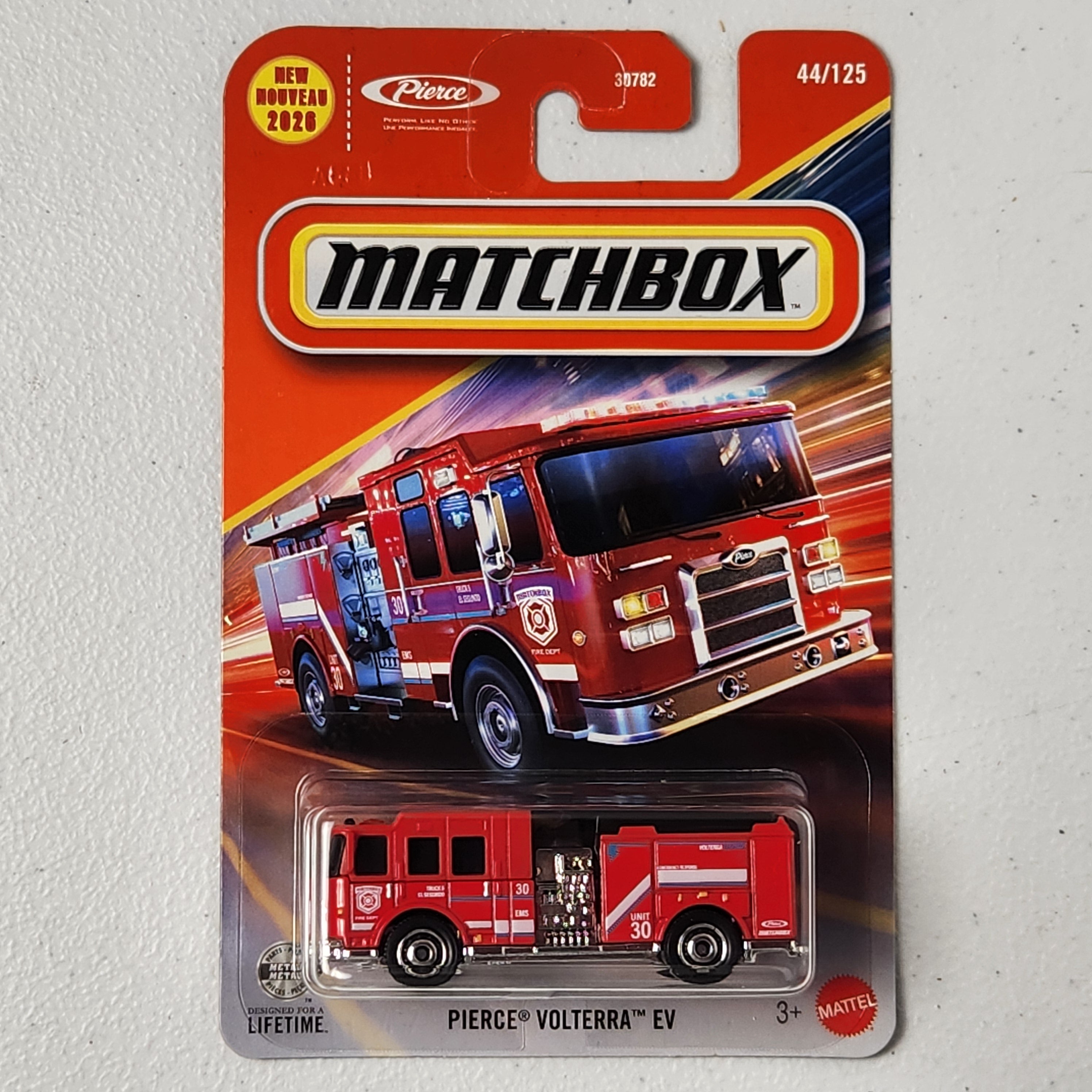 Fire Truck Pierce Volterra EV American Mainline Matchbox 2026