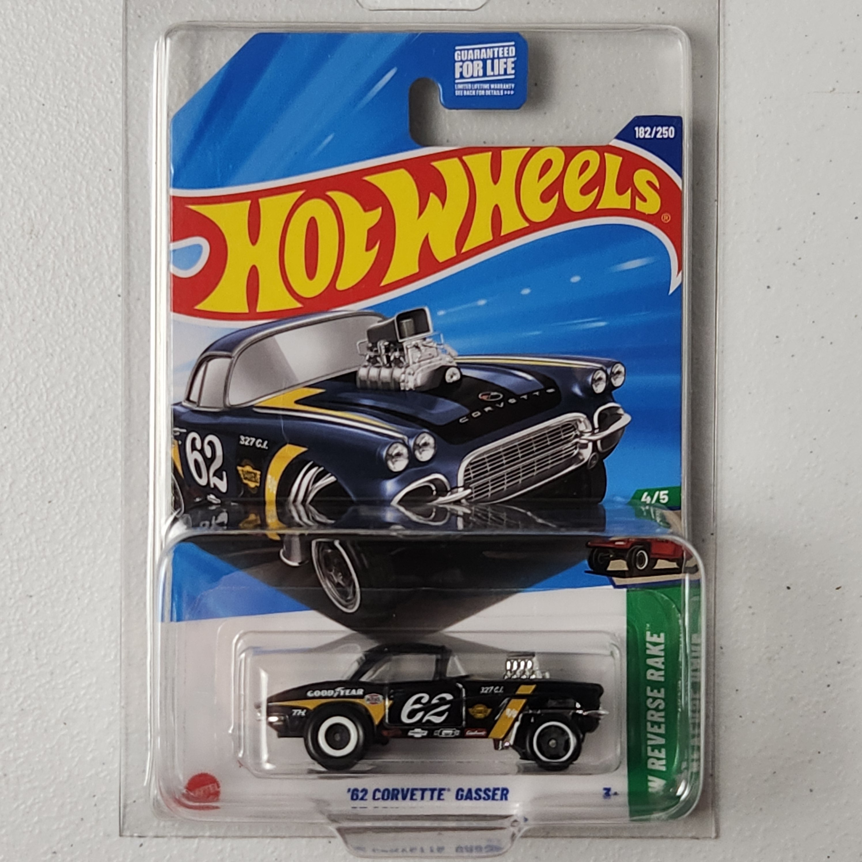 62 Corvette Gasser Super Treasure Hunt American Mainline Hot Wheels