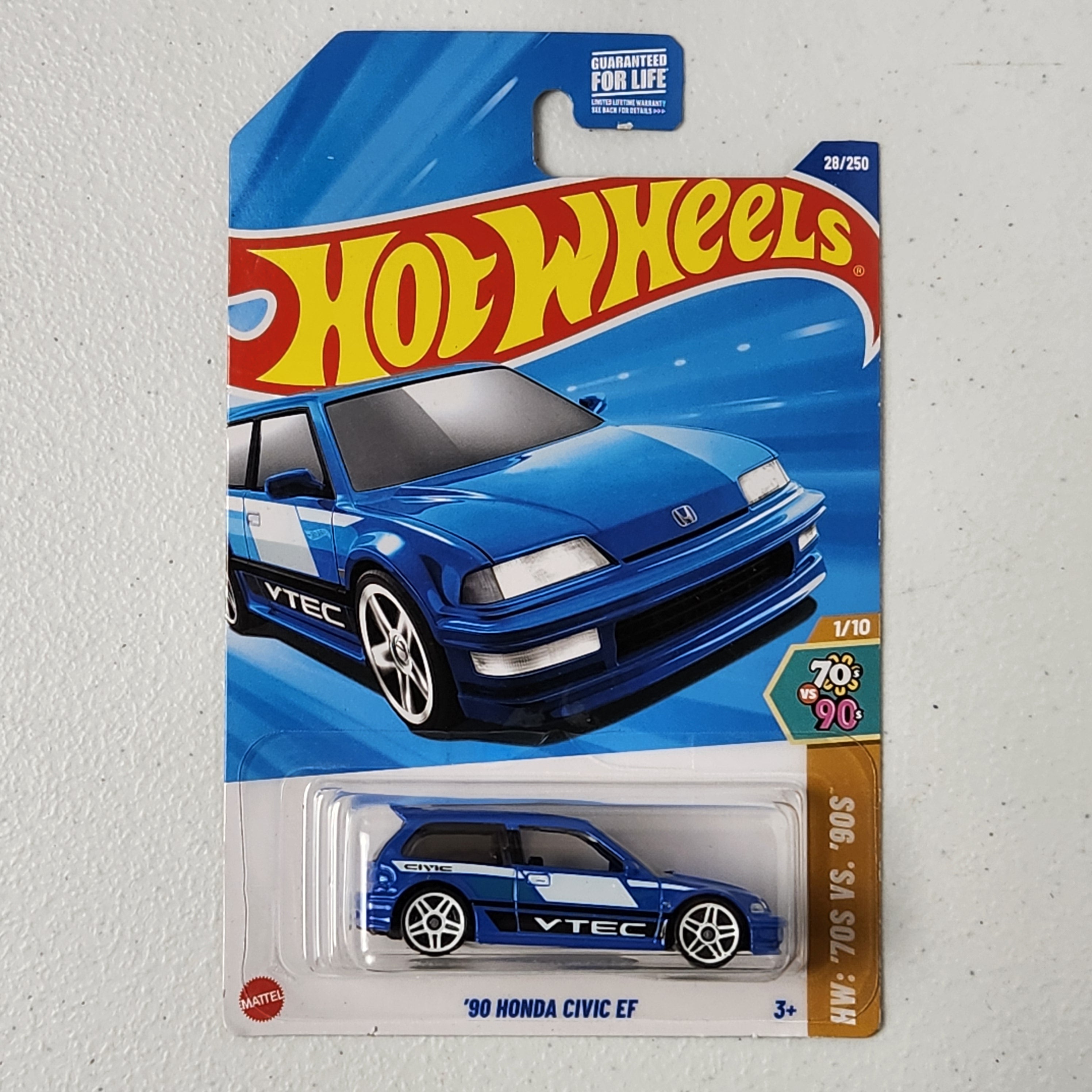 90 Honda Civic EF JDM Mainline Hot Wheels