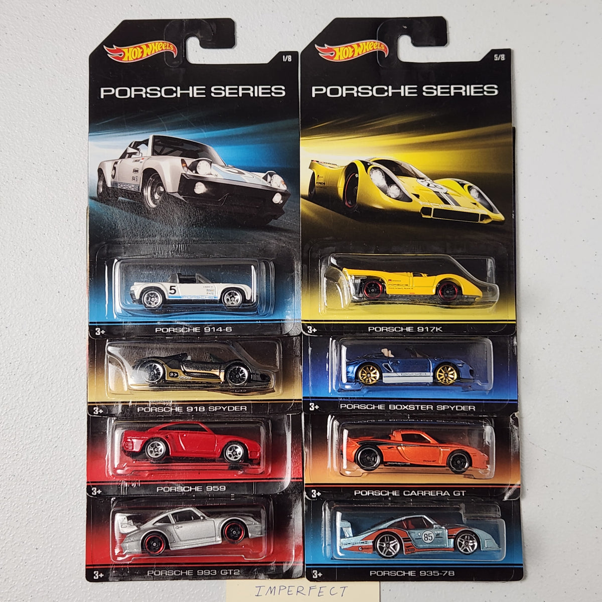 Porsche Series 8-Car Set European Porsche Hot Wheels 2014