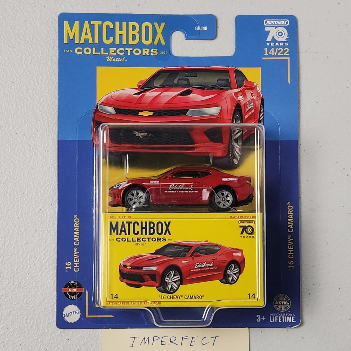 16 Chevy Camaro American Collectors Matchbox 2023