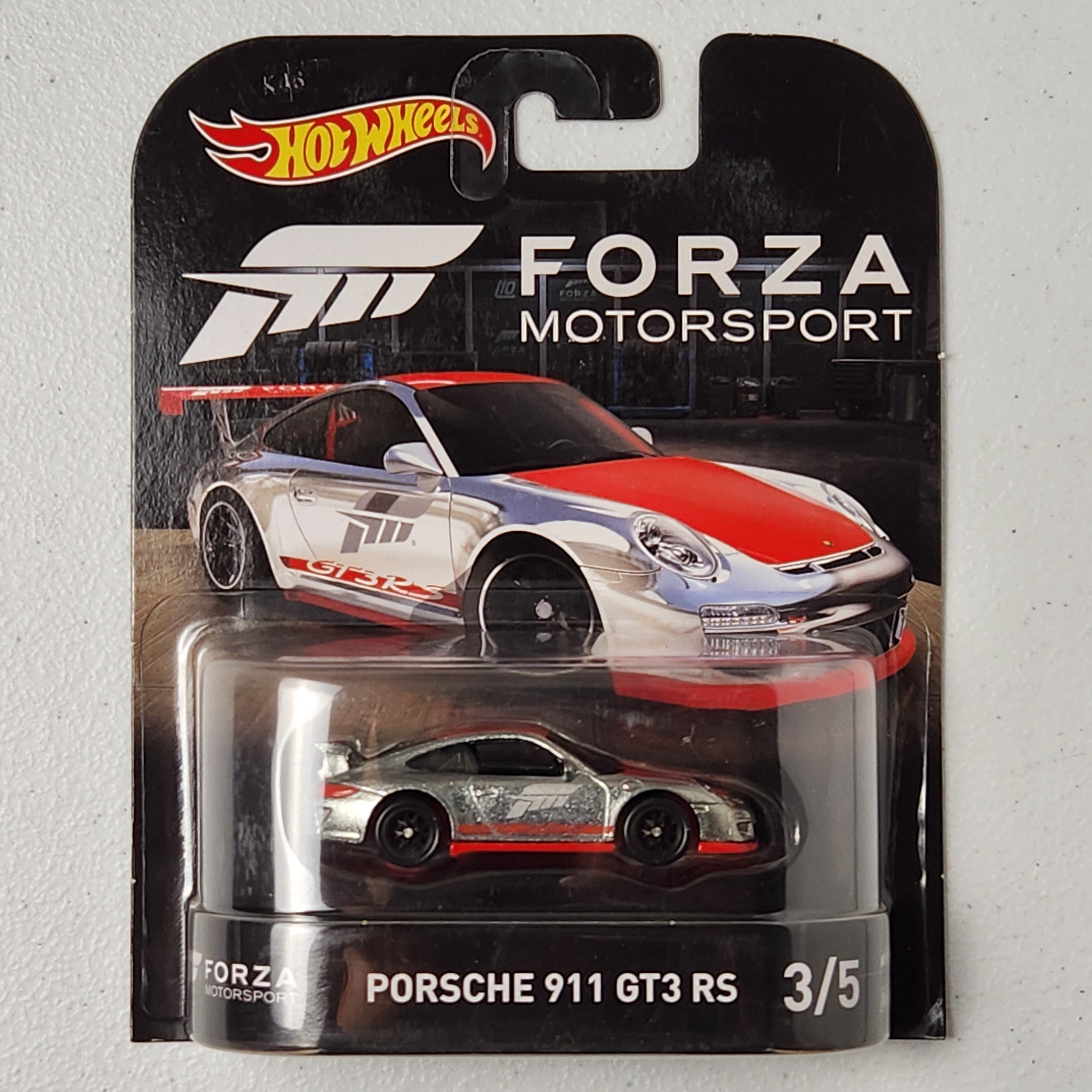 Porsche 911 GT3 RS 3/5 Forza Motorsport European Premium Hot Wheels 2018