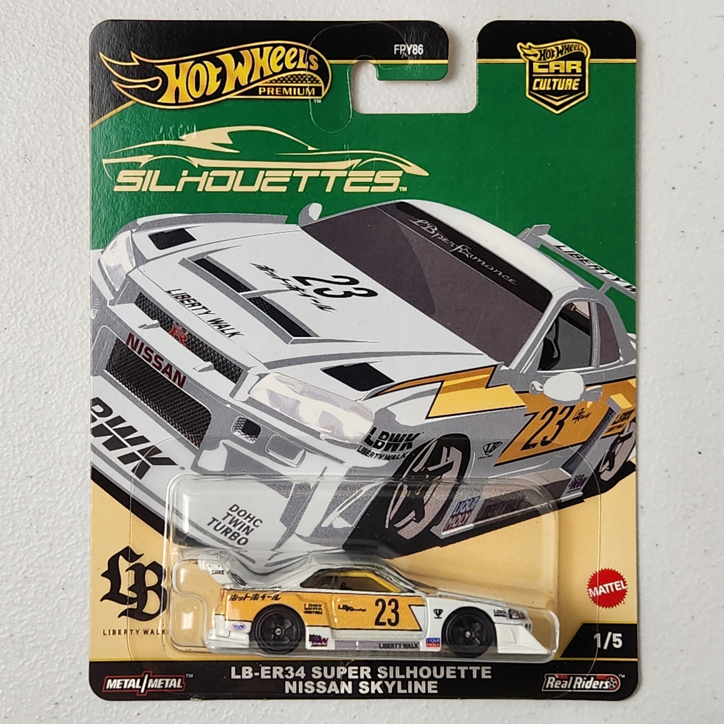 LB-ER34 Super Silhouette Nissan Skyline 1/5 Silhouettes JDM Premium Hot Wheels 2025