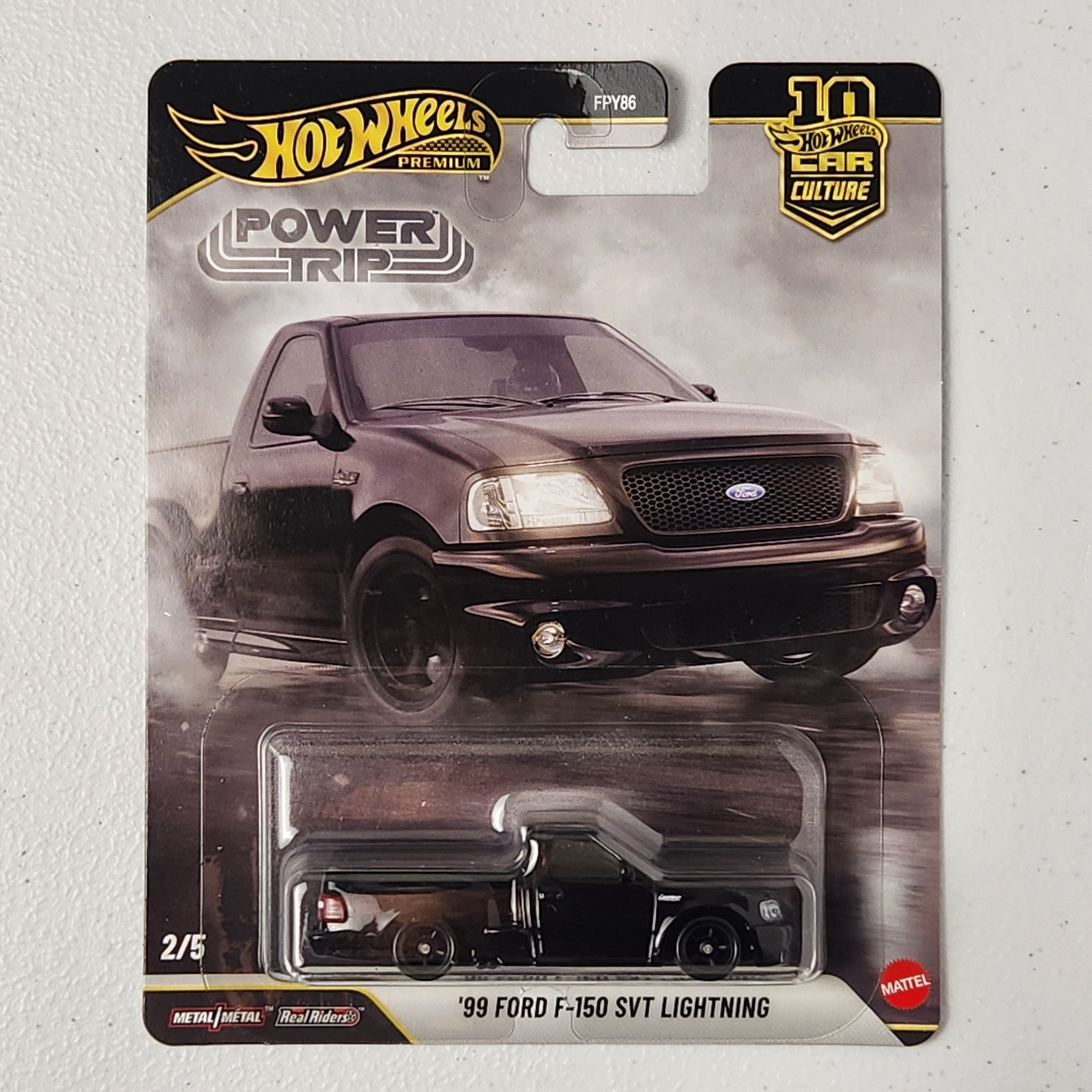 ’99 Ford F-150 SVT Lightning Pickup #2/5 Power Trip American Premium Hot Wheels