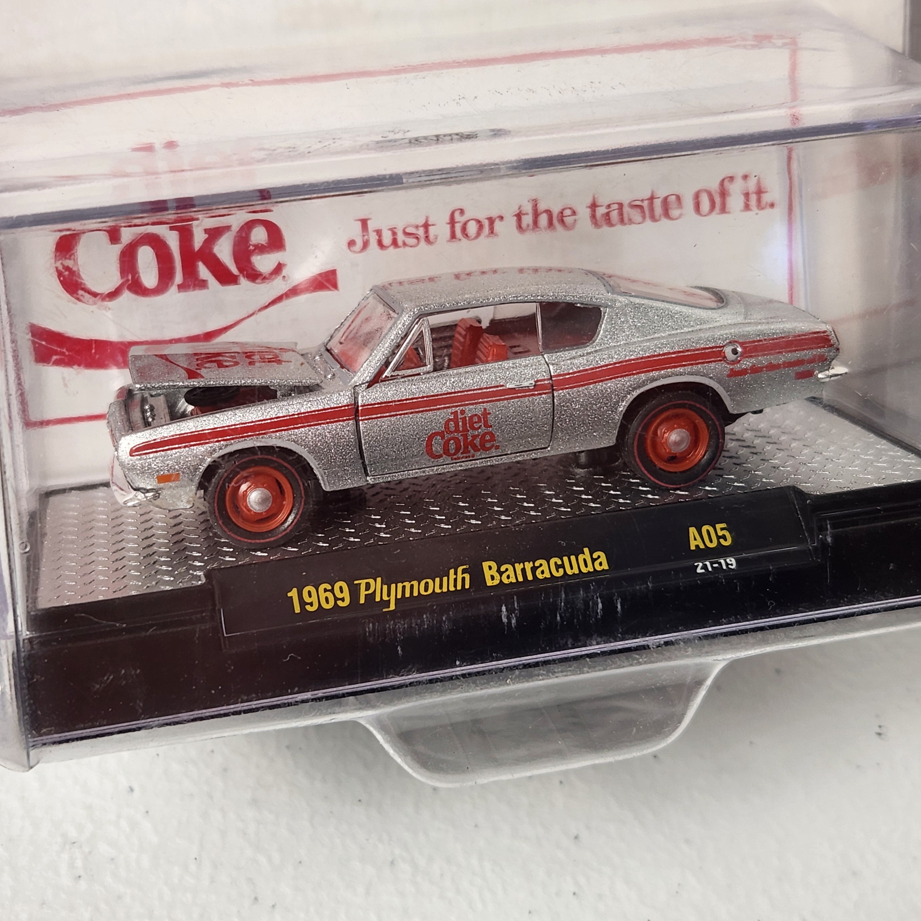 1969 Plymouth Barracuda Diet Coke American M2 Machines 2021