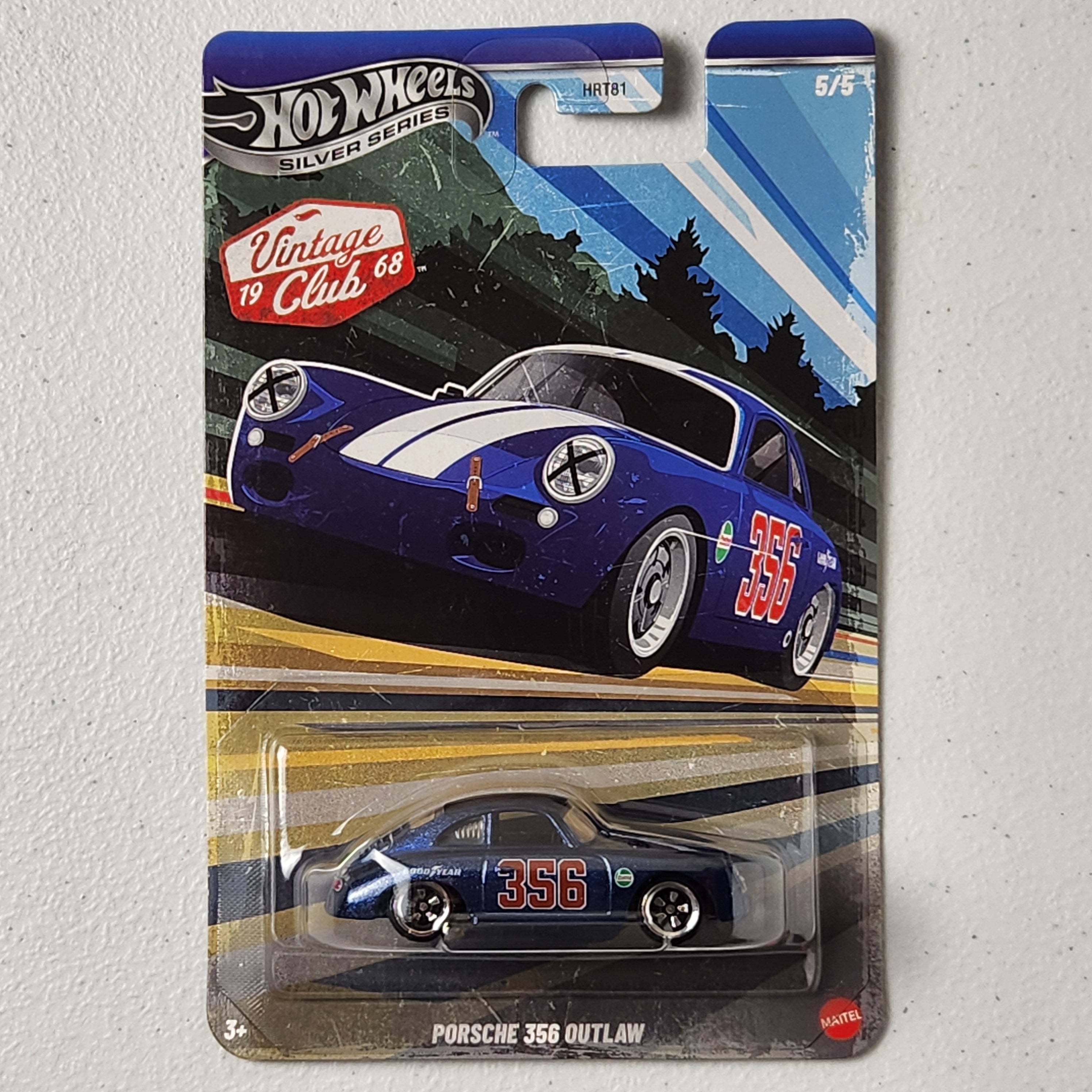 Porsche 356 Outlaw #5/5 Vintage Club European Silver Series Hot Wheels 2024