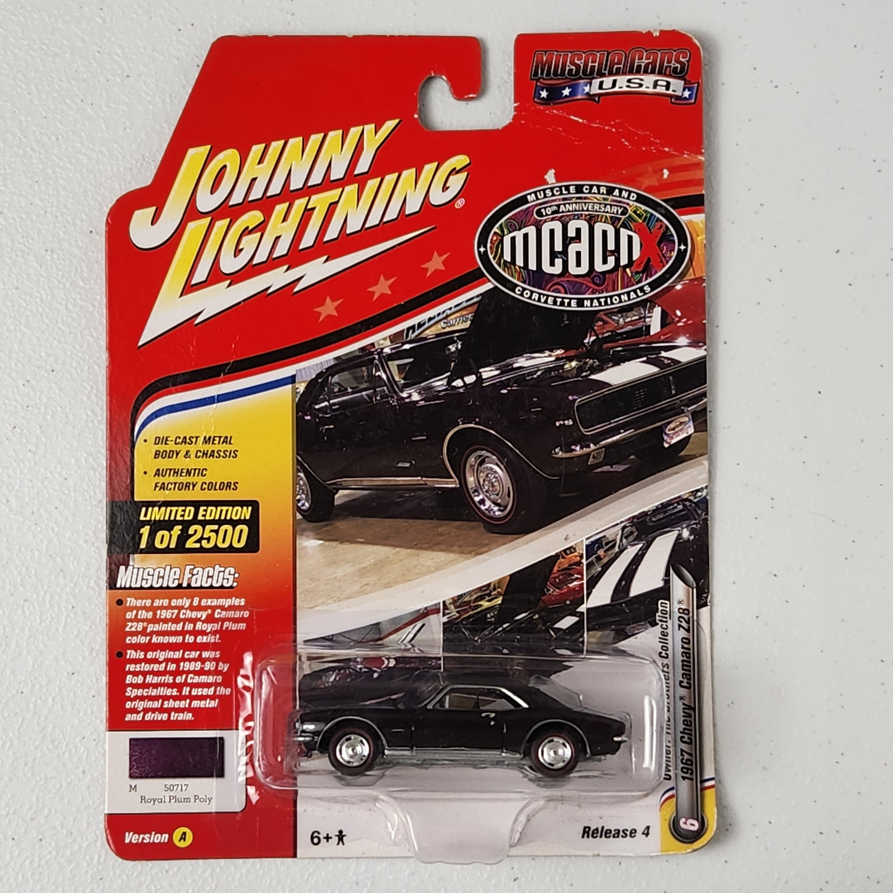 1967 Chevy Camaro Z28 Muscle Cars USA American Johnny Lightning