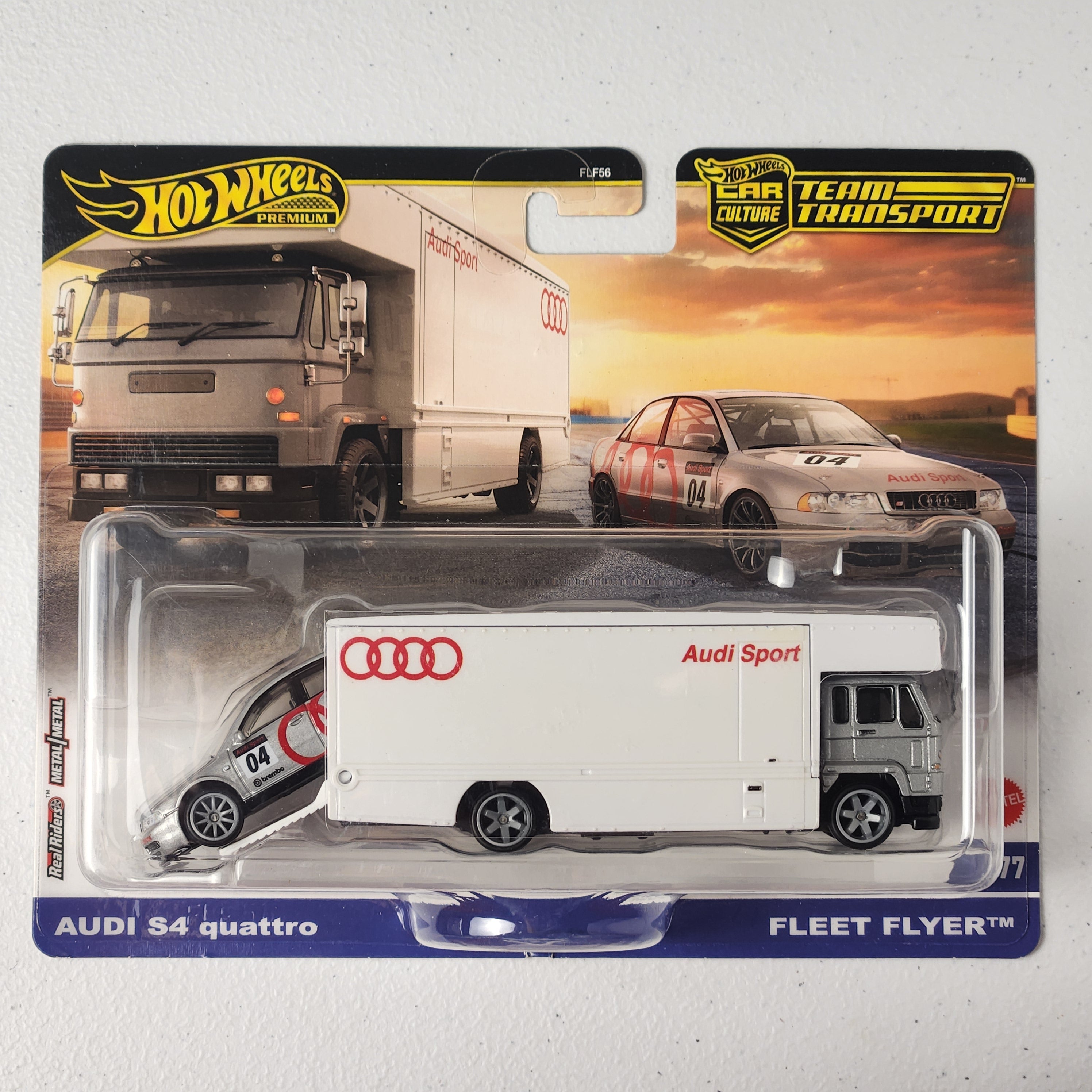 Audi S4 quattro Fleet Flyer #77 Team Transport European Premium Hot Wheels