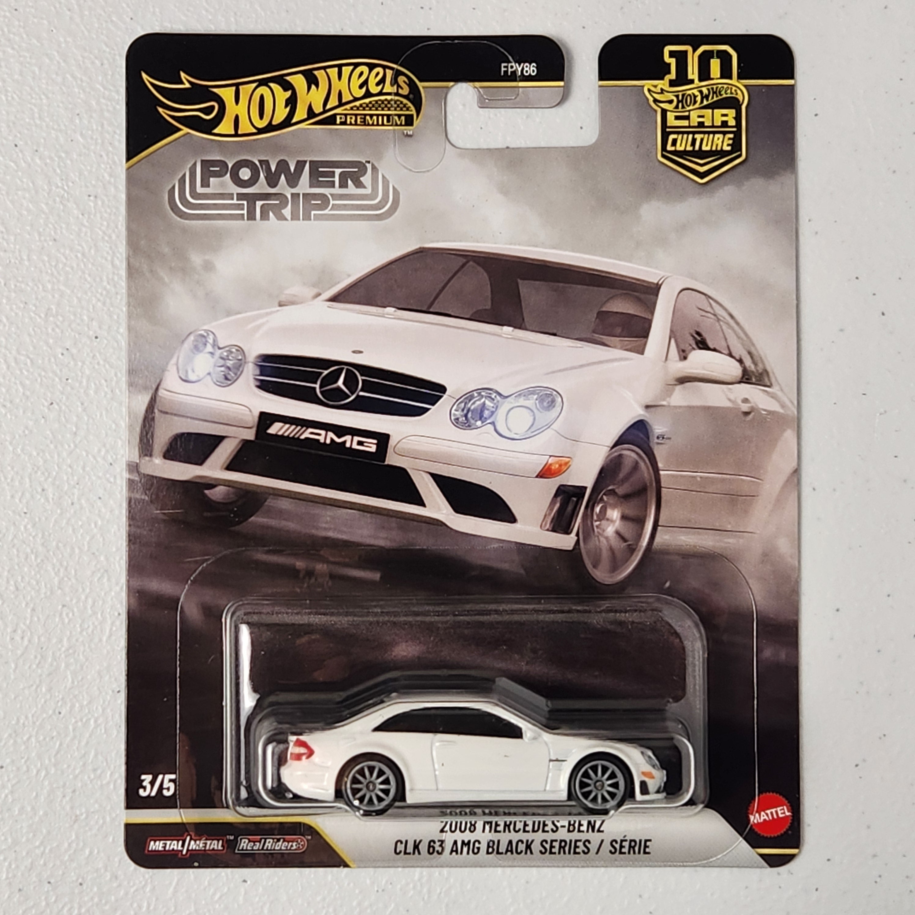 2008 Mercedes-Benz CLK 63 AMG Black Series #3/5 Power Trip European Premium Hot Wheels