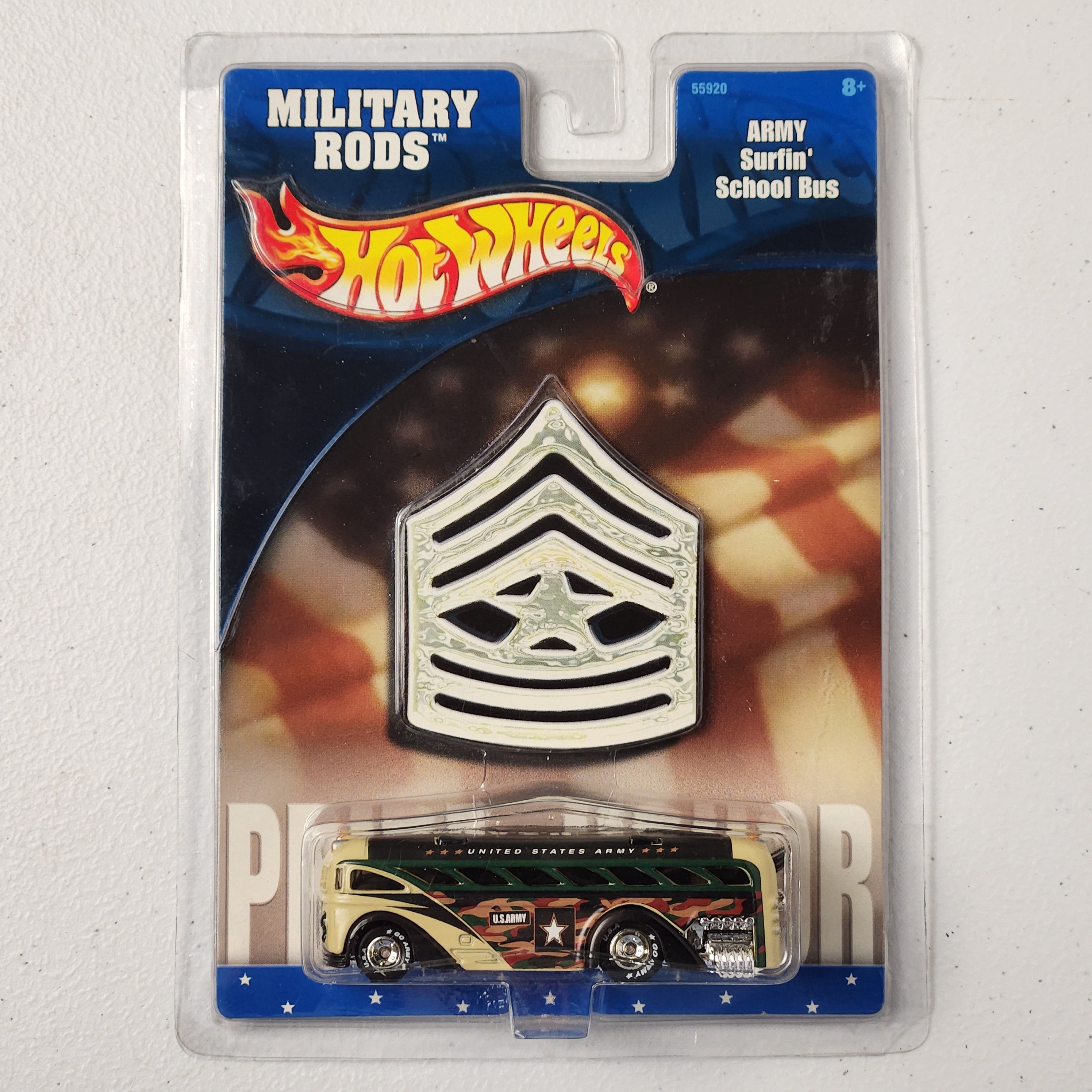 Army Surfin' School Bus Military Rods Premium Hot Wheels 2003