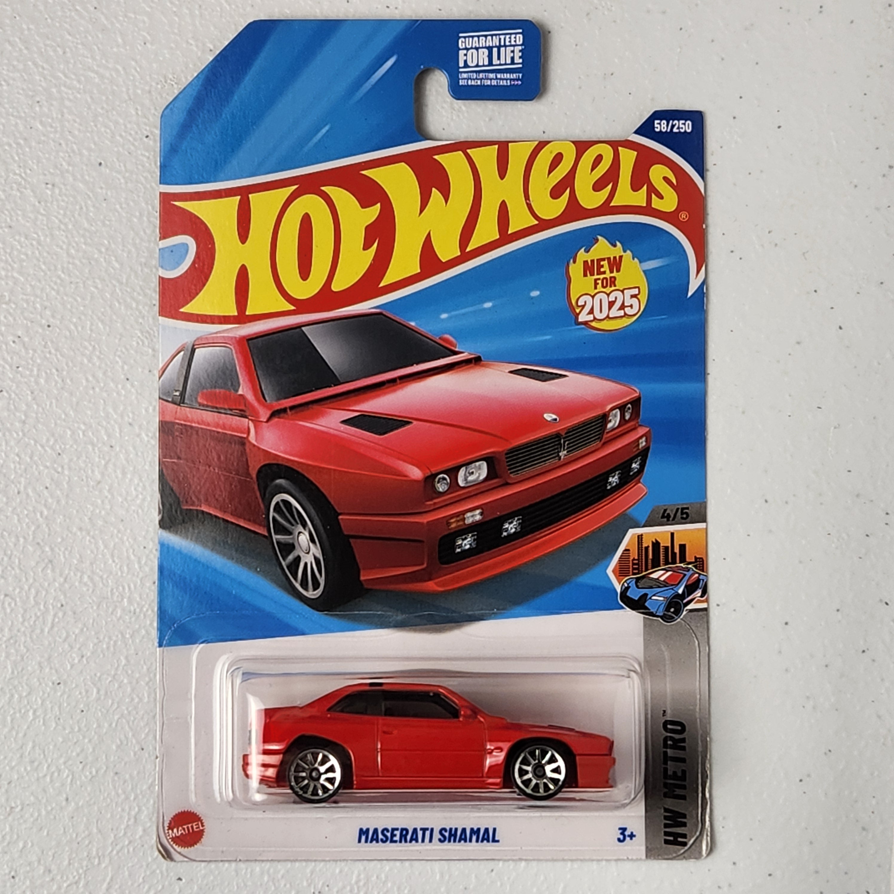 Maserati Shamal European Mainline Hot Wheels