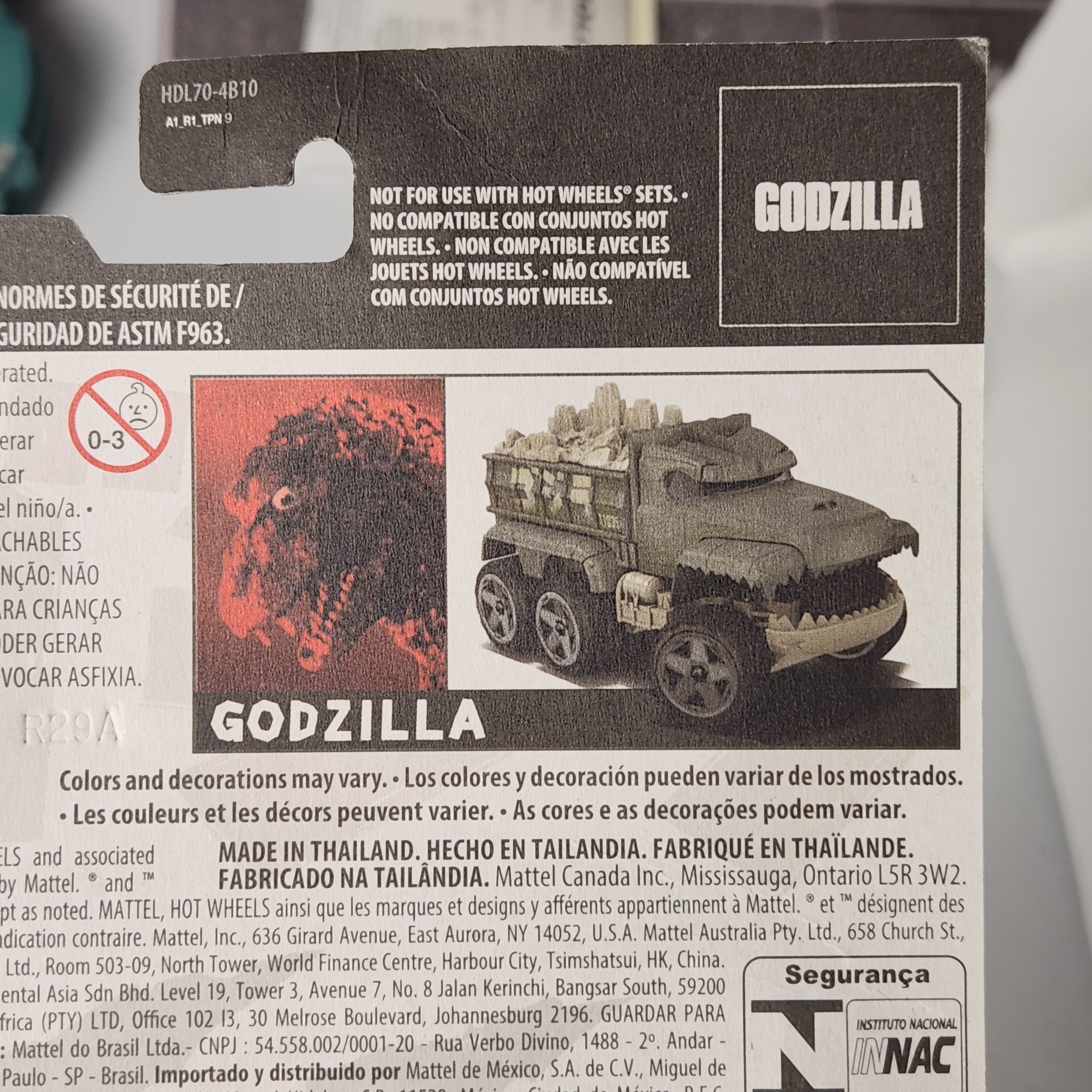 Godzilla Character Cars Fantasy Premium Hot Wheels