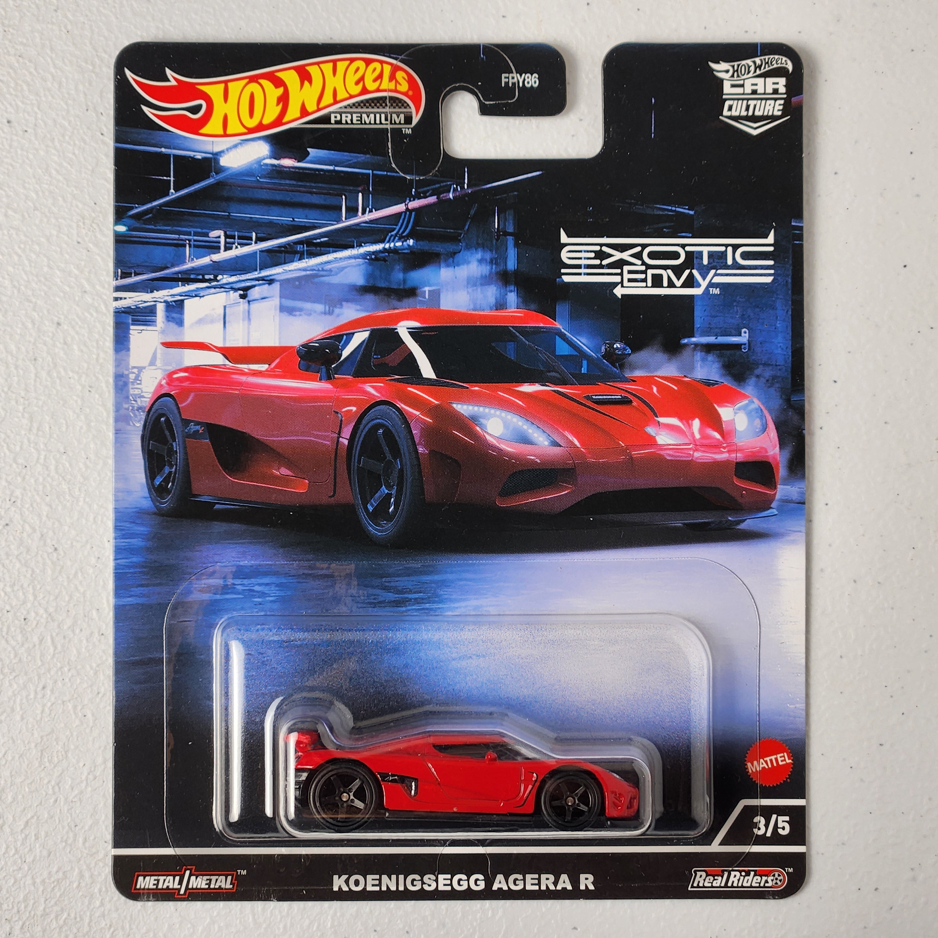 Koenigsegg Agera R #3/5 Exotic Envy European Premium Hot Wheels