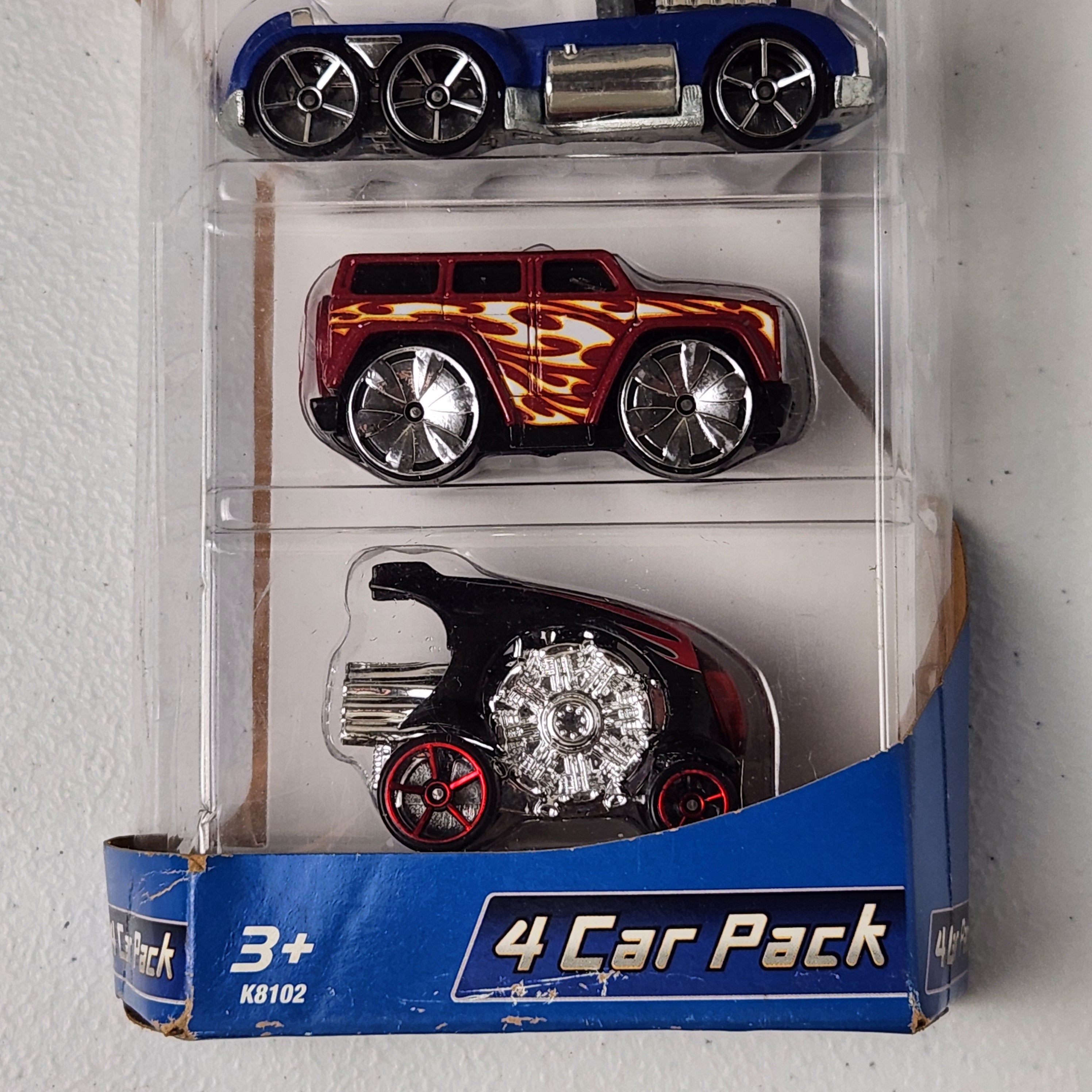 4 Car Pack Mixed Fantasy Mainline Hot Wheels