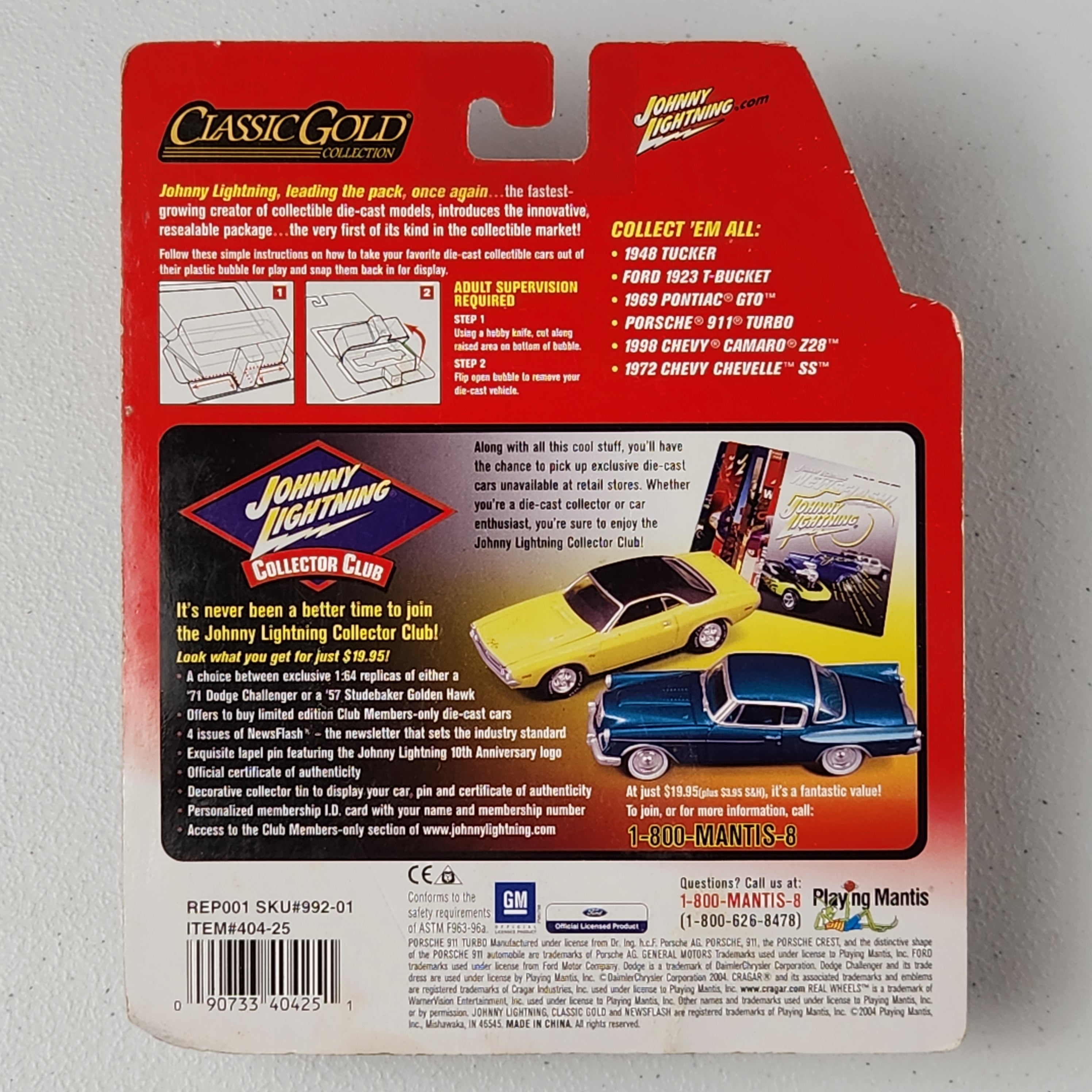 1998 Chevy Camaro Z28 Classic Gold Collection American Johnny Lightning
