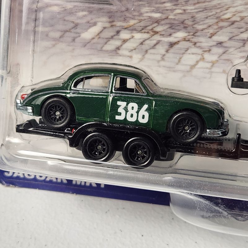 Jaguar MK1, 2023 Land Rover Defender 110 #74 Car Culture Team Transport European Premium Hot Wheels